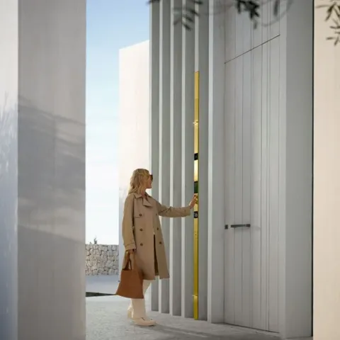 Smart door lock with key access